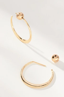 Crescent Hoop Earrings