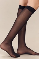 Lechery® Lustrous Silky Shiny Sheer Knee-High Socks