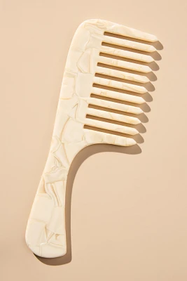 Solar Eclipse Wide-Tooth Handle Acetate Hair Comb