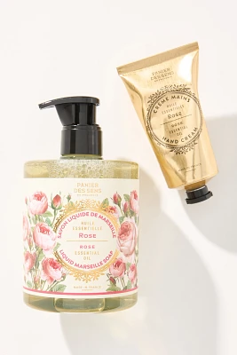 Panier Des Sens Rejuvenating Rose Liquid Soap & Hand Cream Gift Set