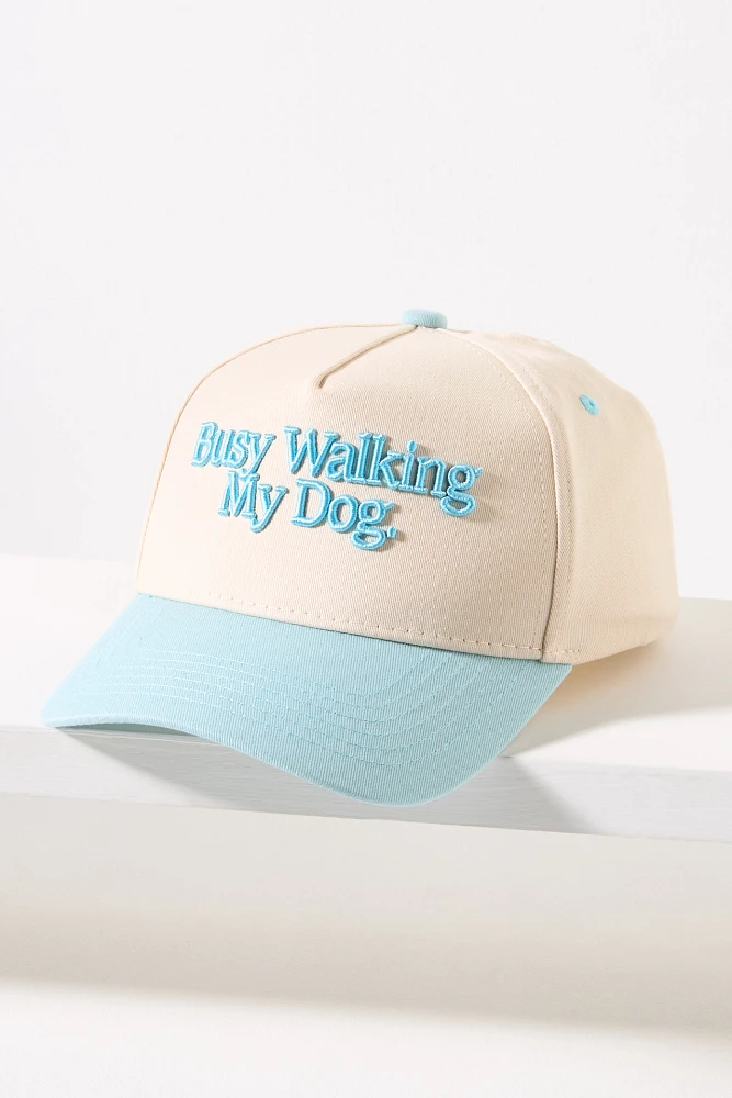 Kenz Kustomz Busy Walking My Dog Trucker Hat