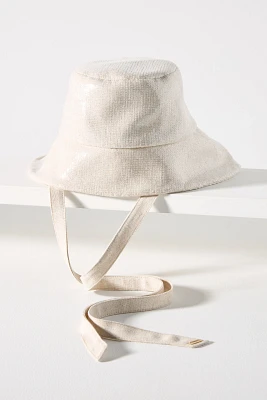 Eugenia Kim Ally Linen Tie Bucket Hat