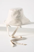Eugenia Kim Ally Linen Tie Bucket Hat