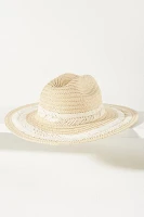 Feathered Stitch Straw Rancher