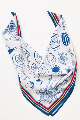 Conditions Apply Printed Satin Scarf