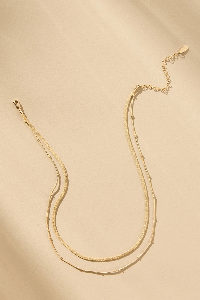 Double-Layered Chain Necklace