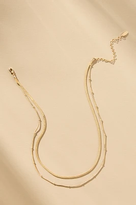 Double-Layered Chain Necklace