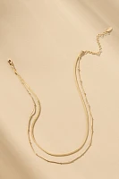 Double-Layered Chain Necklace