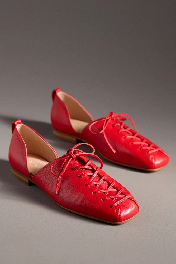 Silent D Palkie Lace-Front Flats