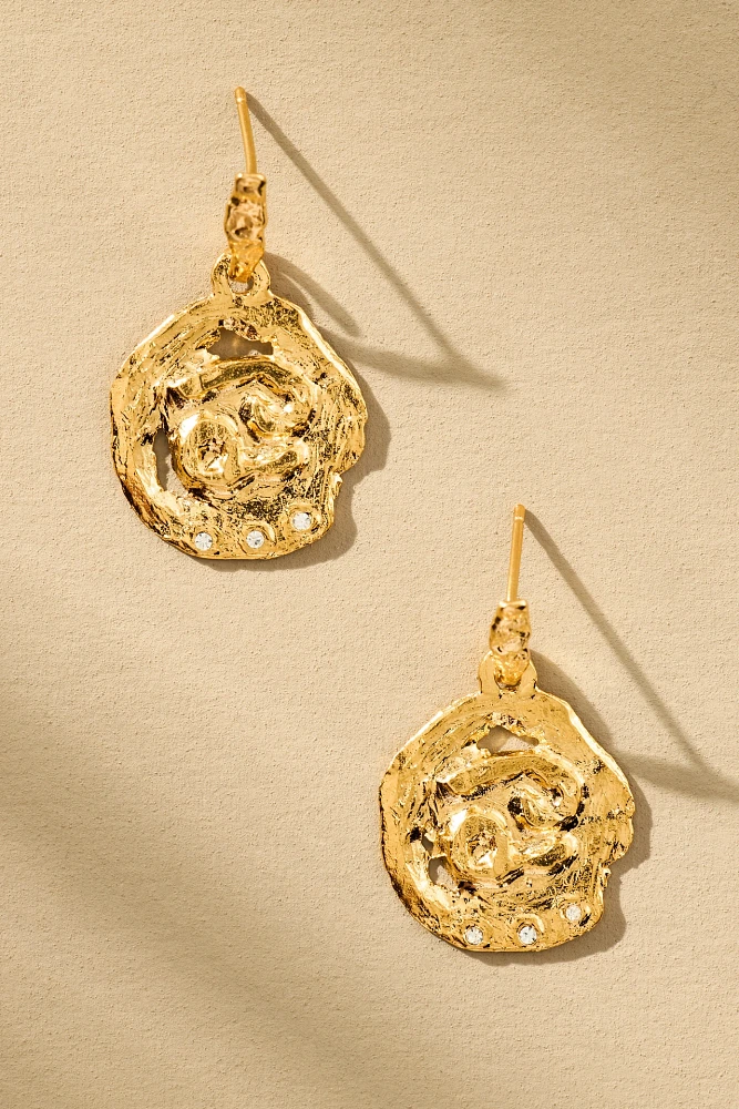 Elise Tsikis Charm Drop Earrings