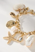 BaubleBar Linda Shell Charm Bracelet