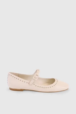 Avec Les Filles Adelle Studded Mary Jane Flats