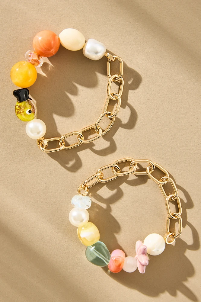 Beaded Camp Bracelets, Set of 2