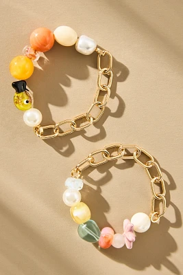 Beaded Camp Bracelets, Set of 2