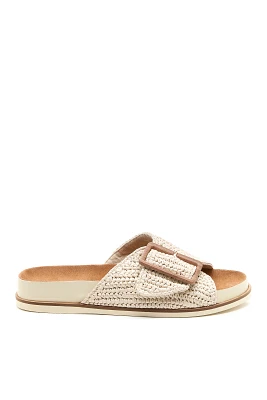 Kelsi Dagger Brooklyn Sutton Raffia Slide Sandals