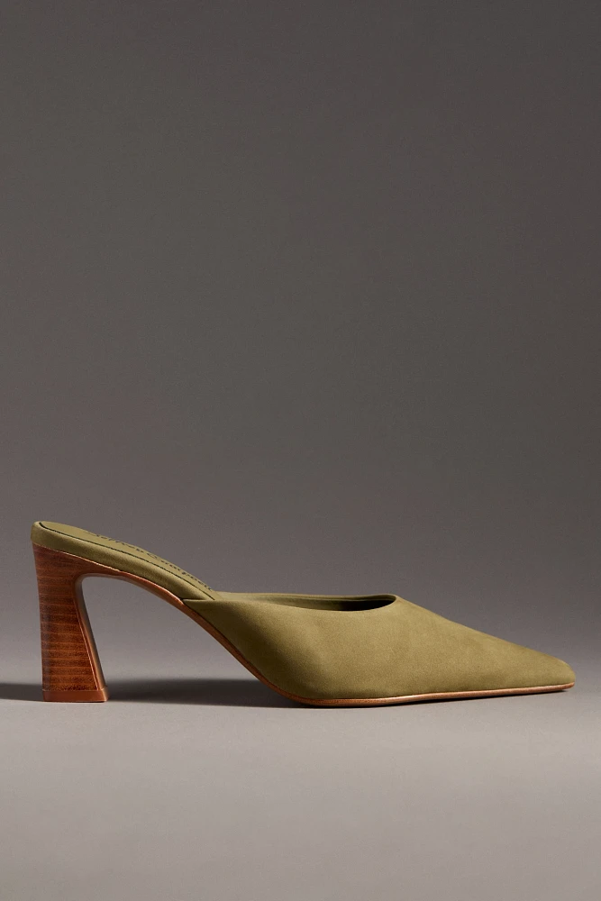 Jeffrey Campbell Unamused Pointed-Toe Heeled Mules