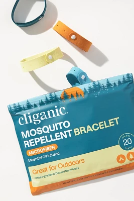 Cliganic Microfiber Mosquito Repellent Bracelets, 20 Pack