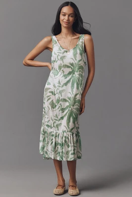 By Anthropologie Mesh Sleeveless Midi Dress