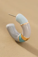 Colorblock Hoop Earrings