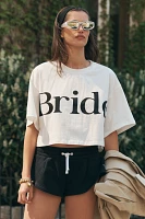 BRIDEMERCH Boxy Bride Crop Graphic Tee