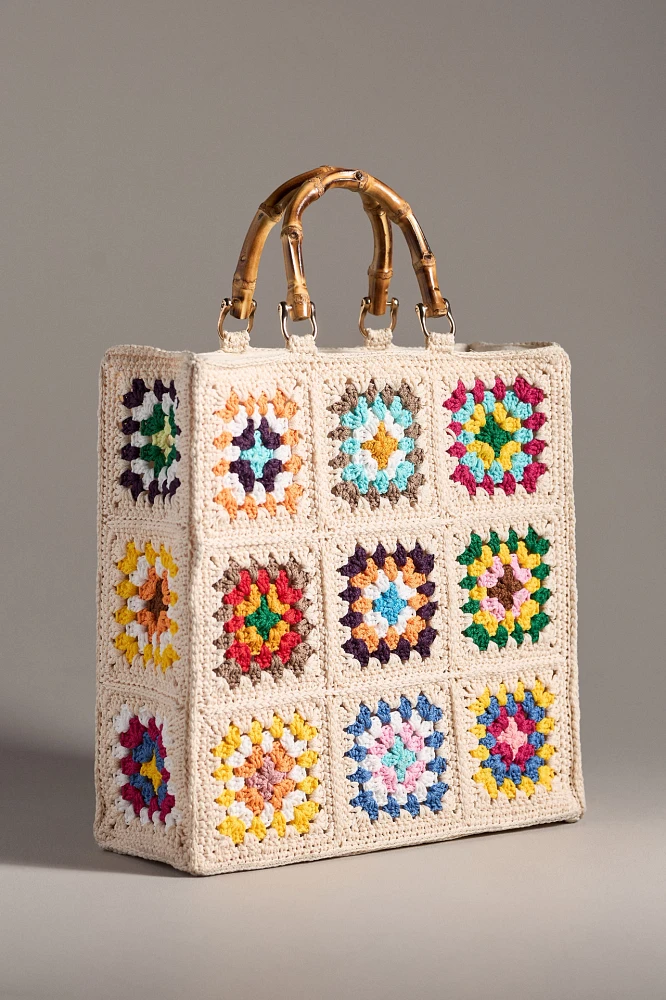 Jelavu Rainbow Calista Large Crochet Tote
