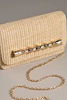 Lisi Lerch Ruby Foldover Straw Clutch