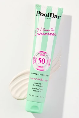 PoolBar London SPF 50 Hydrating Mineral Body Sunscreen Cream