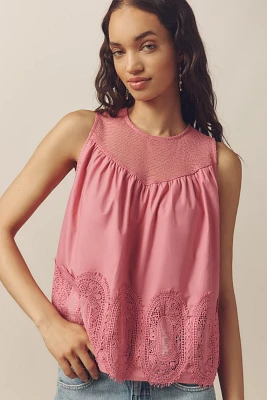 The Iris Poplin Sleeveless Blouse by En Elly