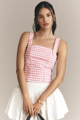 Maeve Gingham Corset Top