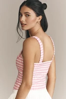 Maeve Gingham Corset Top