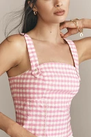 Maeve Gingham Corset Top