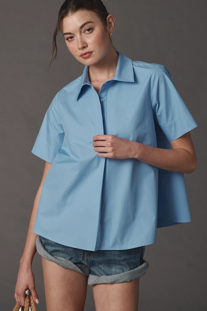 The Pollie Short-Sleeve Swing Blouse