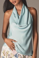 By Anthropologie Cowl-Neck Halter Top