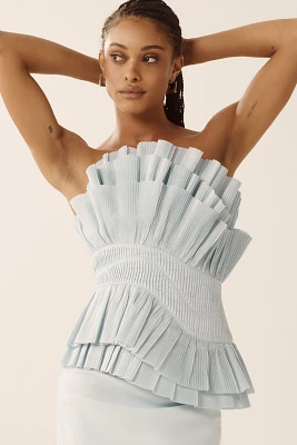 Acler Tremail Strapless Top