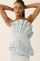 Acler Tremail Strapless Top
