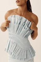 Acler Tremail Strapless Top