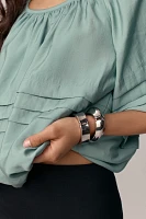 Maeve Short-Sleeve Bubble Tiered Top