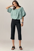 Maeve Short-Sleeve Bubble Tiered Top