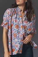 Mille Marnie Short-Sleeve Buttondown Shirt