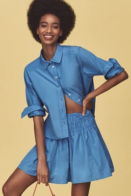 By Anthropologie Long-Sleeve Buttondown Blouse