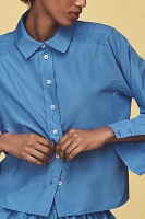 By Anthropologie Long-Sleeve Buttondown Blouse