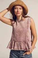 Baum und Pferdgarten Madinel Peplum Denim Top