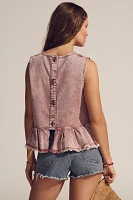 Baum und Pferdgarten Madinel Peplum Denim Top