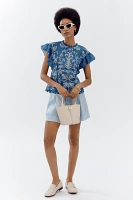 Farm Rio x Anthropologie Short-Sleeve Printed Blouse