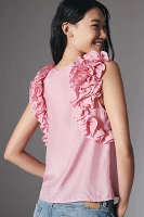 Essentiel Antwerp Honour Multi-Ruffle Silk Top