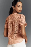 The Keira Lace Blouse by Pilcro