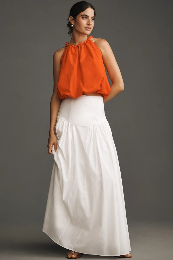 By Anthropologie Braided Bubble-Hem Tank Top