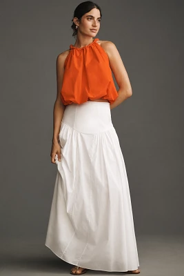 By Anthropologie Braided Bubble-Hem Tank Top