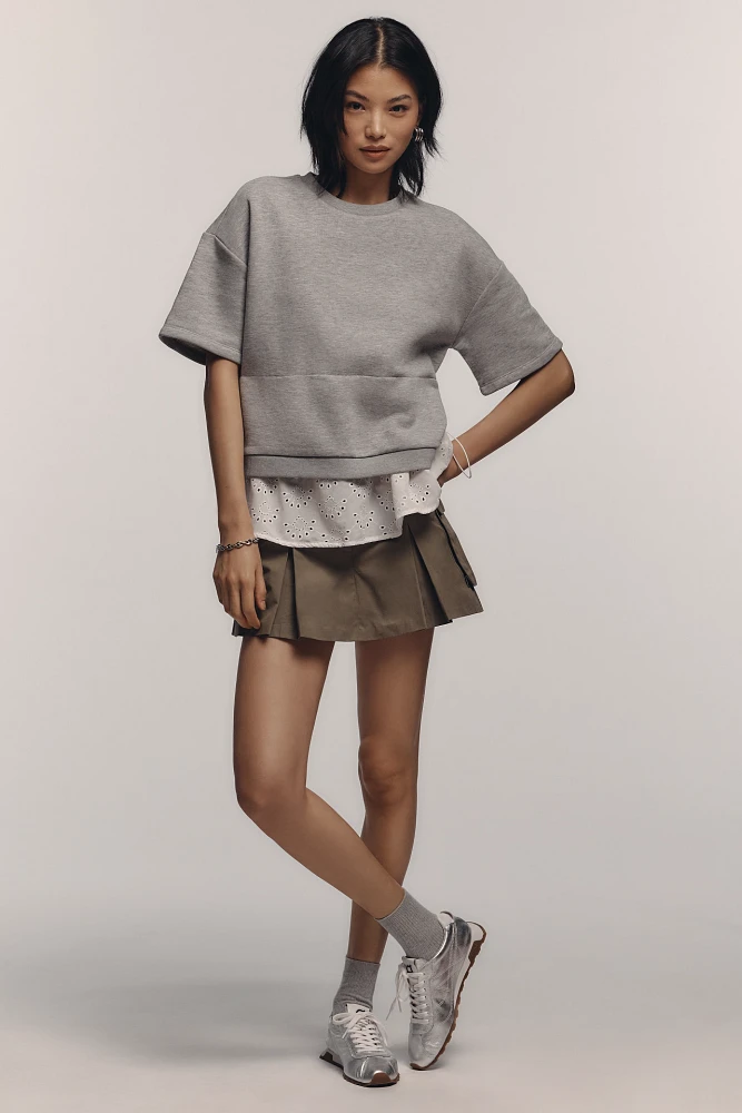 Maeve Twofer Eyelet Top