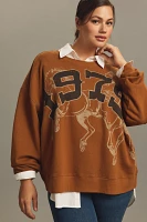 Pilcro Oversized Graphic Sweatshirt